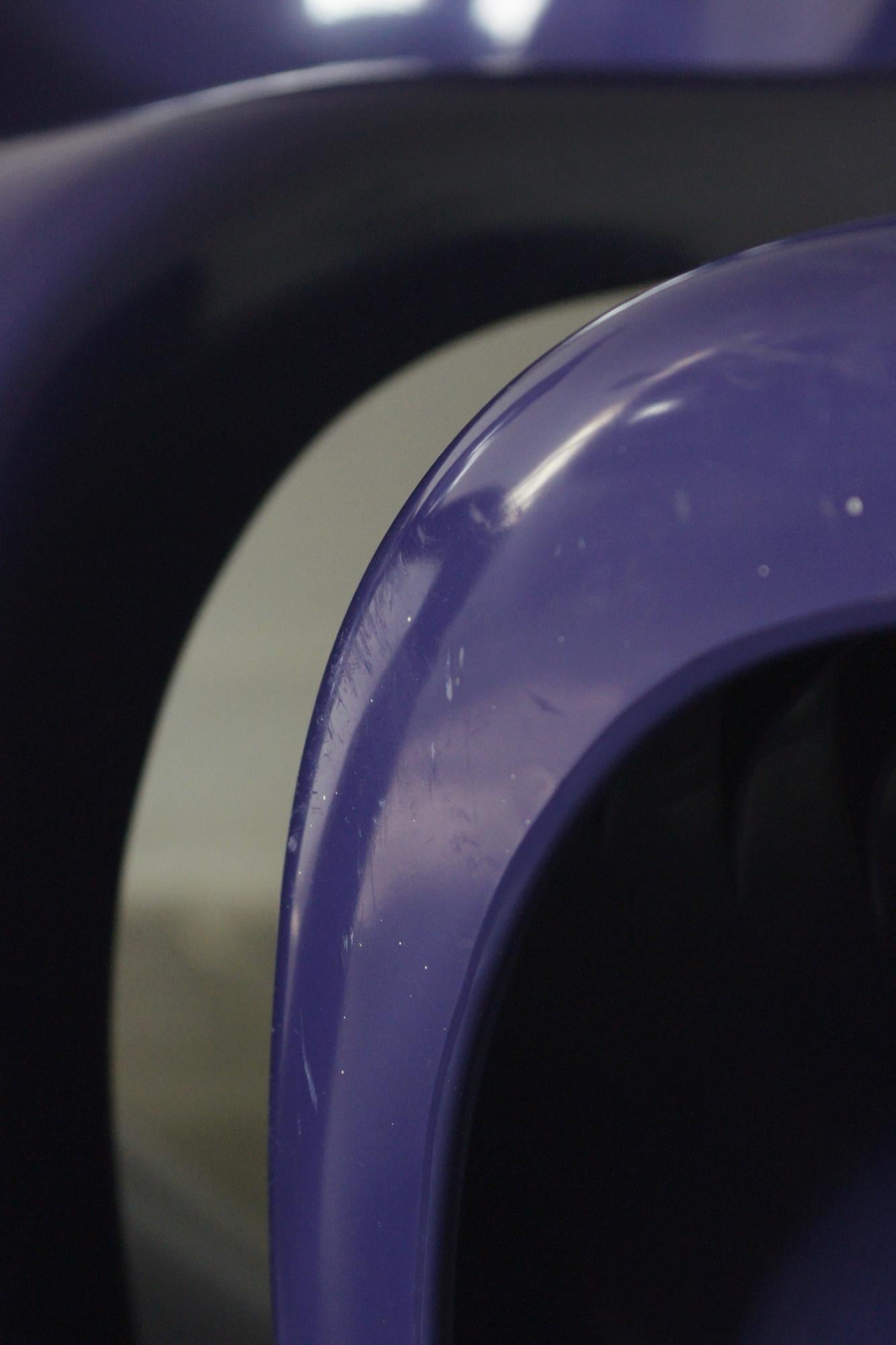 Purple Panton Chairs by Verner Panton for Herman Miller / Felhbaum , 1976, Set o For Sale 6