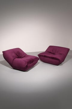 Purple Papillon Lounge Chairs by Guido Maria Rosati for Giovannetti