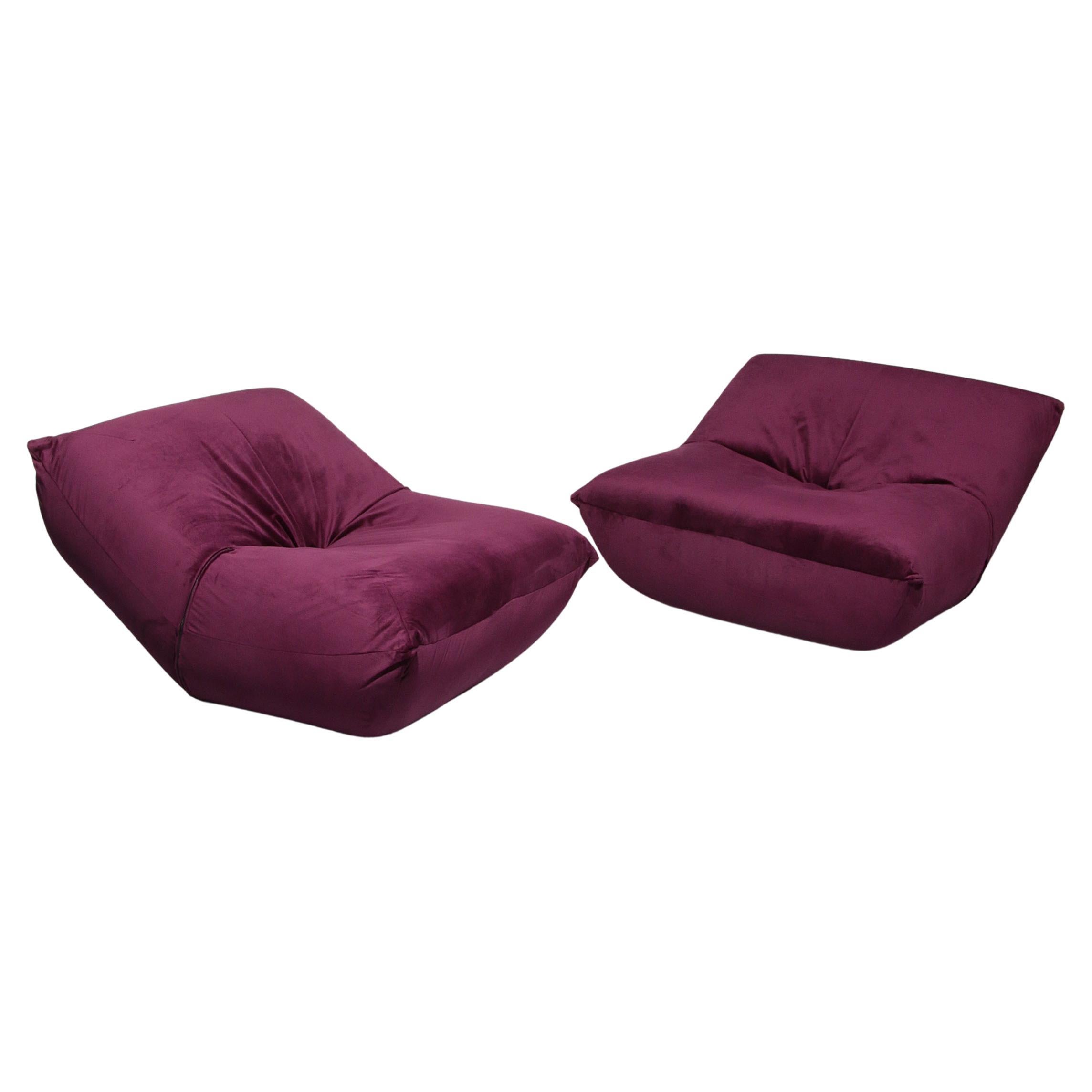 Chaises longues Papillon pourpre par Guido Maria Rosati pour Giovannetti en vente
