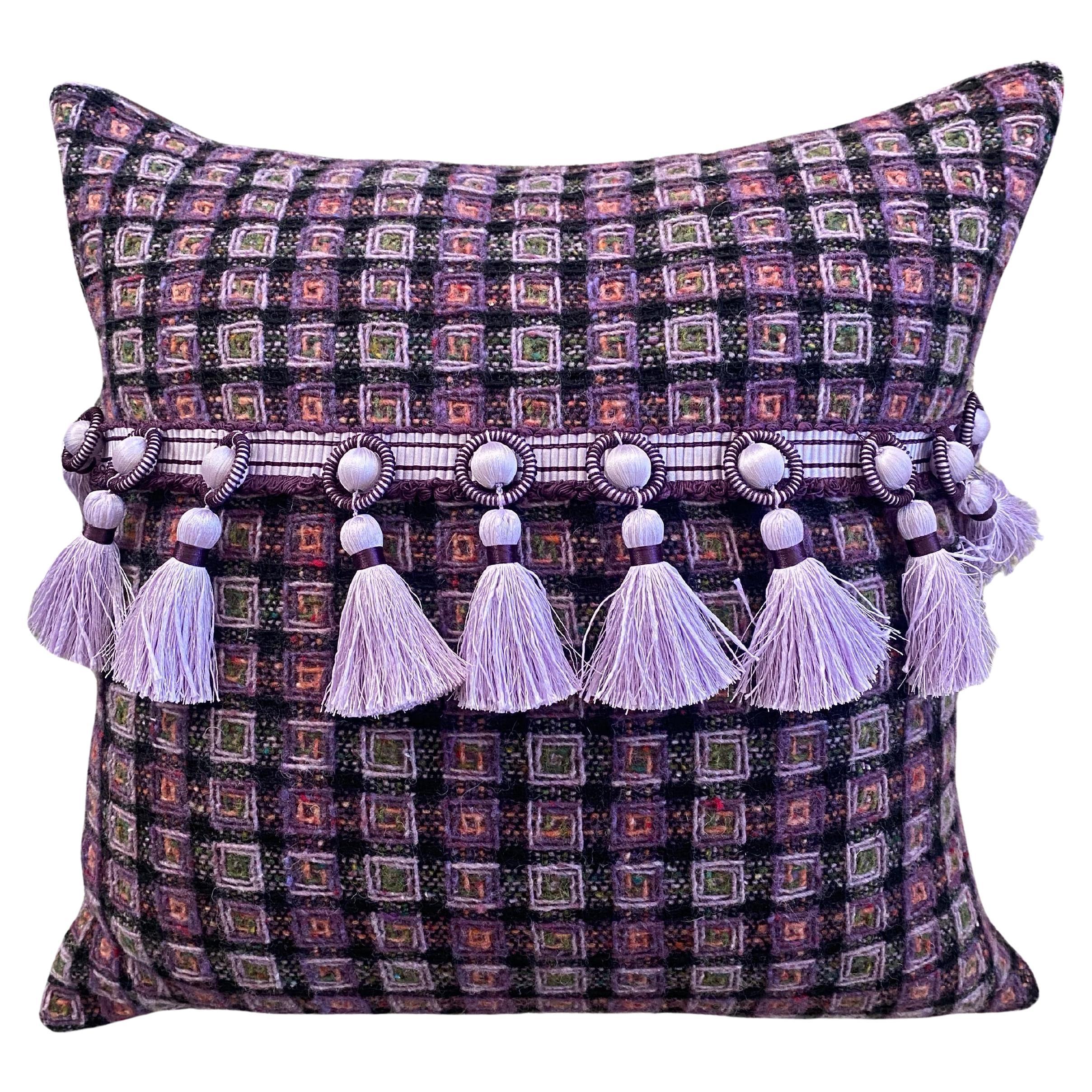 Purple Passion Pillow Pair #A For Sale