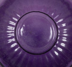 Purple Peking Glass Charger on Stand