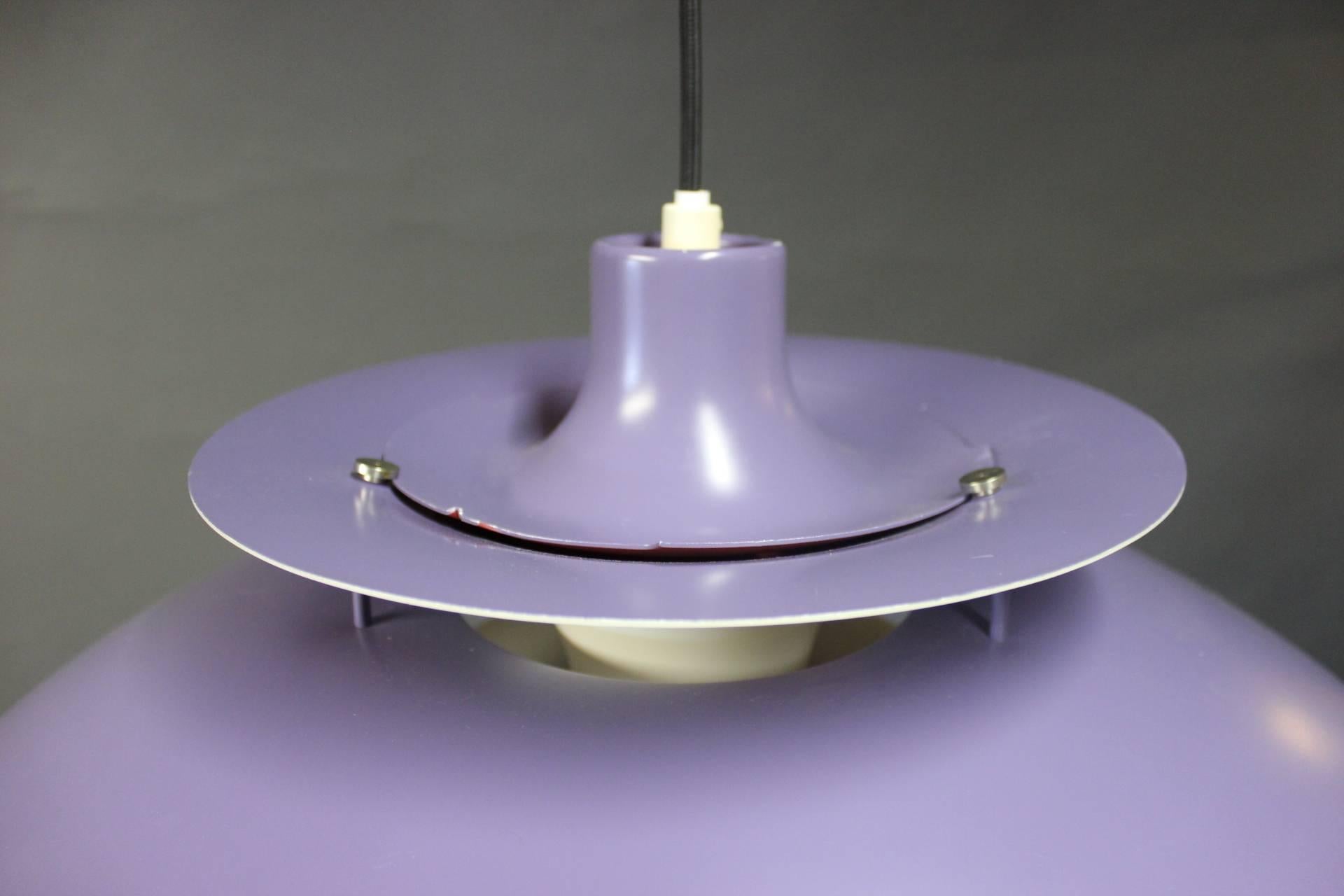 Danish Purple PH5 Pendant by Poul Henningsen and Louis Poulsen, 20th Century For Sale