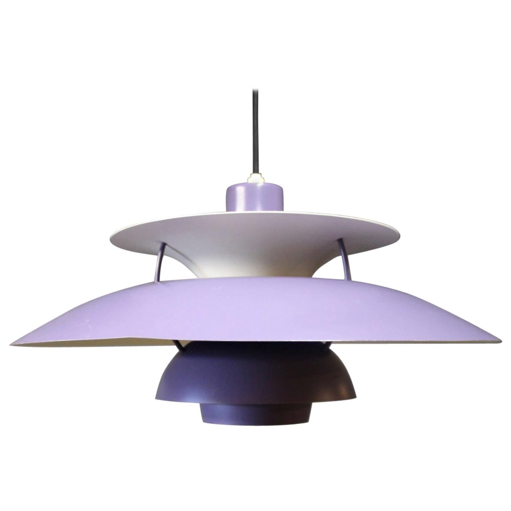 Purple PH5 Pendant by Poul Henningsen and Louis Poulsen, 20th Century For Sale