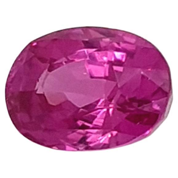 Saphir rose violet, non chauffé, pierre précieuse certifiée, 4,46 carats, pierre précieuse non sertie