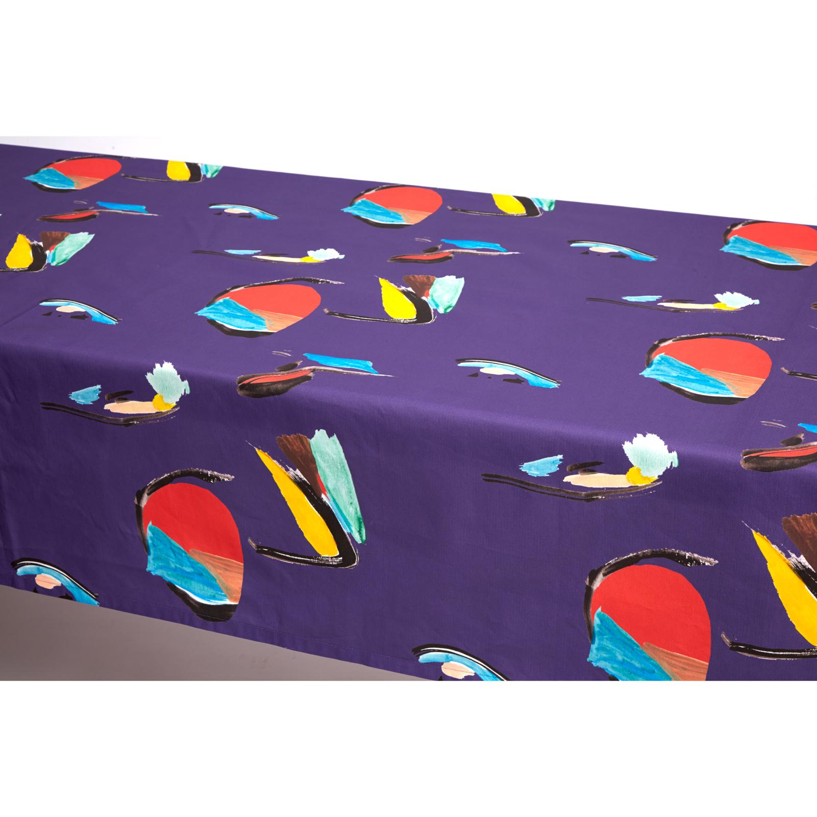 Pod violet en toile de table en lin de coton Moyen Neuf - En vente à Brooklyn, NY