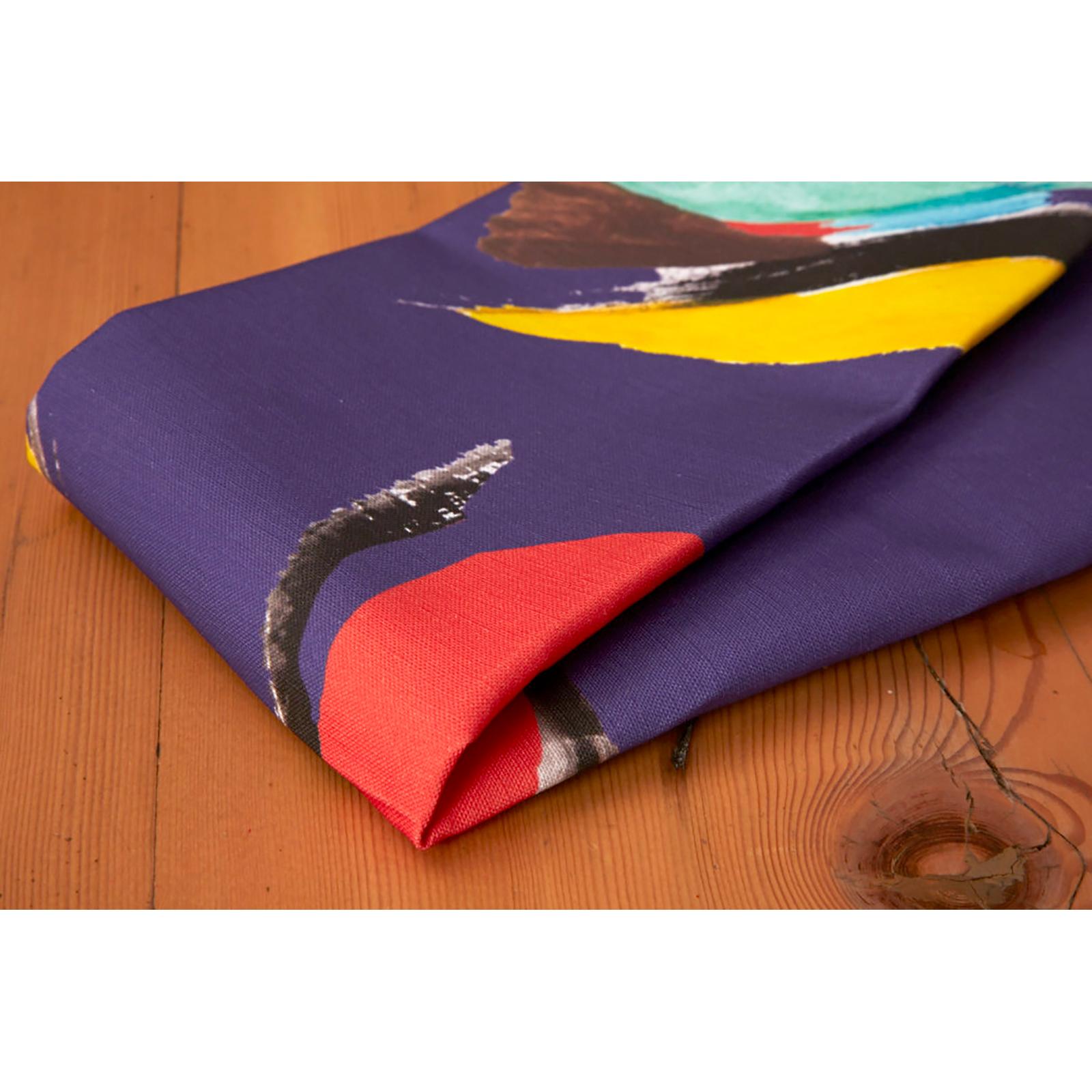 Purple Pod Cotton-Linen Tablecloth Medium For Sale 2