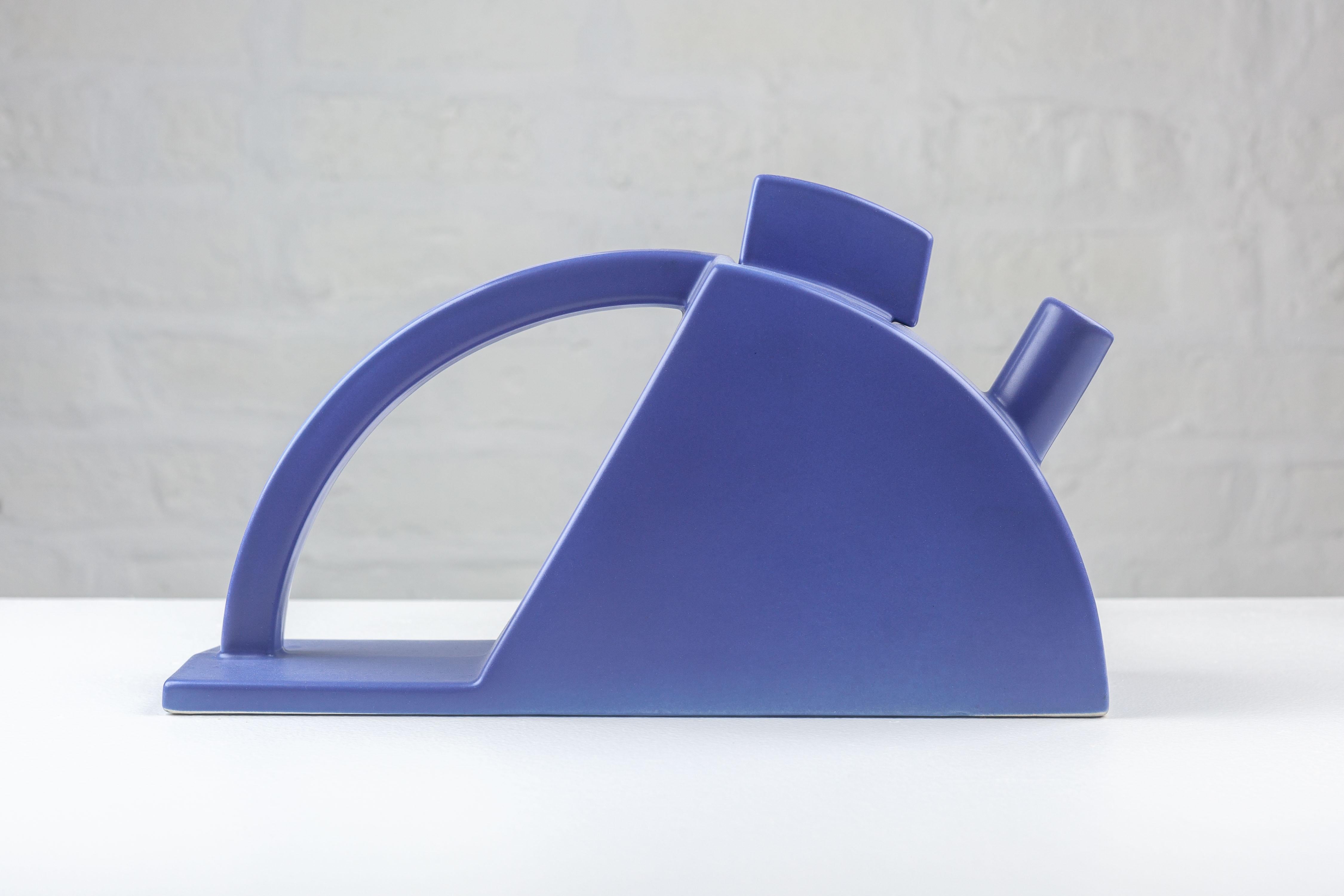 French Purple Post-modern Tea Pot by Pierre Casenove for Salins Studio, France 1980s For Sale