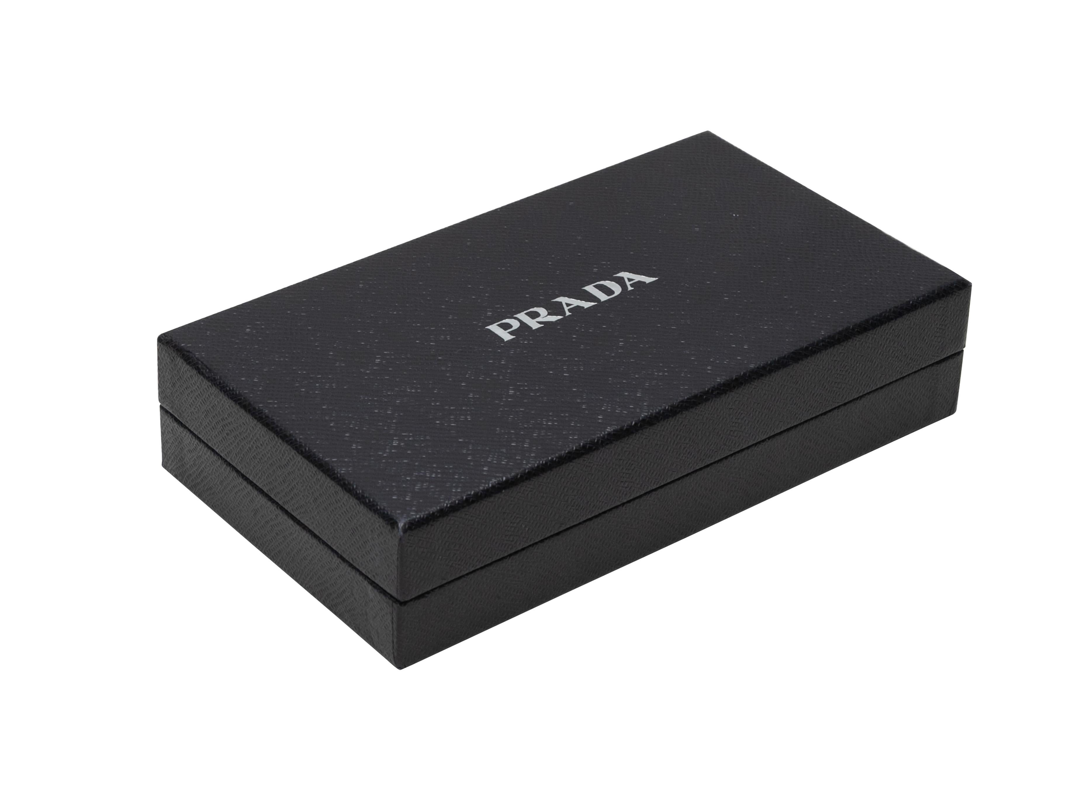 Women's or Men's Purple Prada Patent Saffiano Fiocco Continental Wallet For Sale