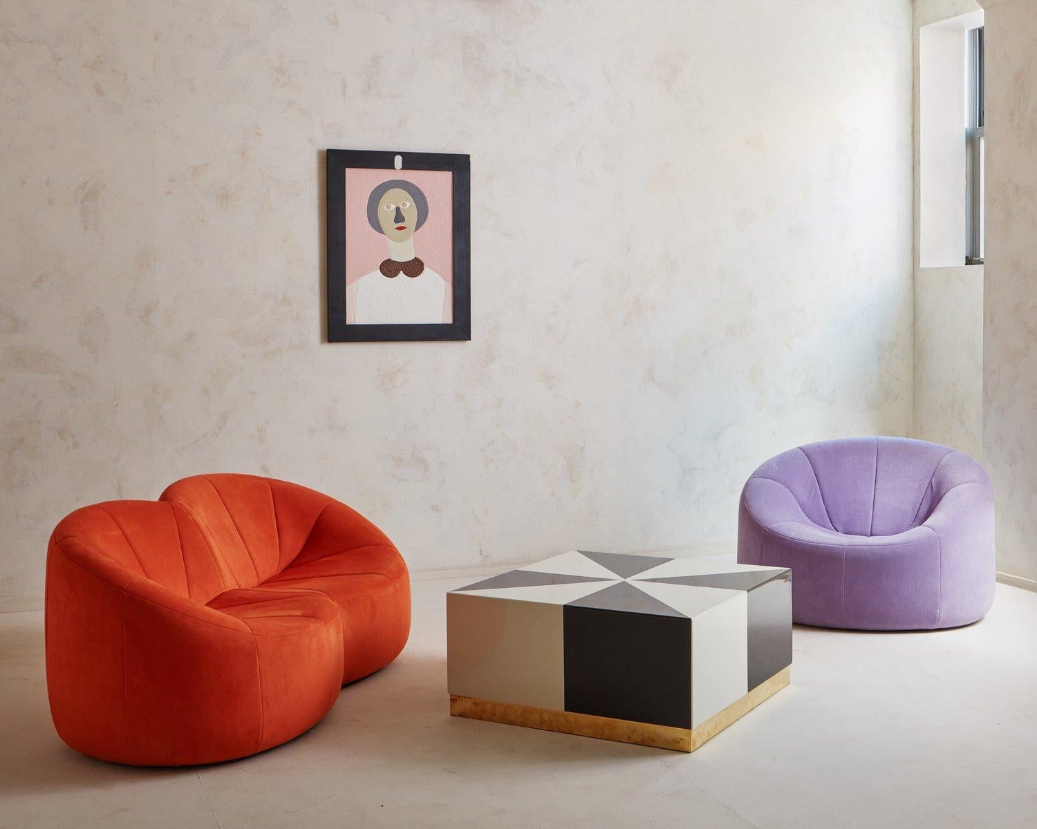 Modern Purple Pumpkin Chair by Pierre Paulin for Alpha, France 1970s