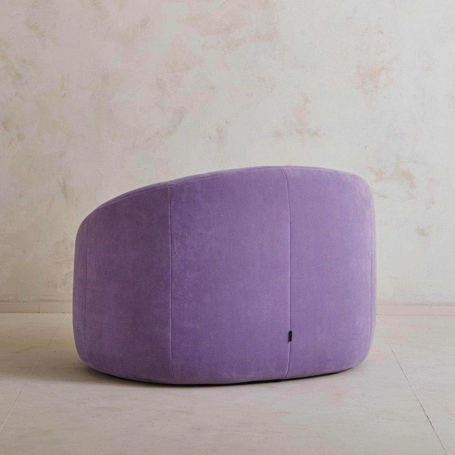 French Purple Pumpkin Chair by Pierre Paulin for Alpha, France 1970s