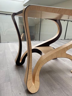 "Purple Rain" 21st Century Bar Cart, Eucaliptus and Maple by Ivan Paradisi