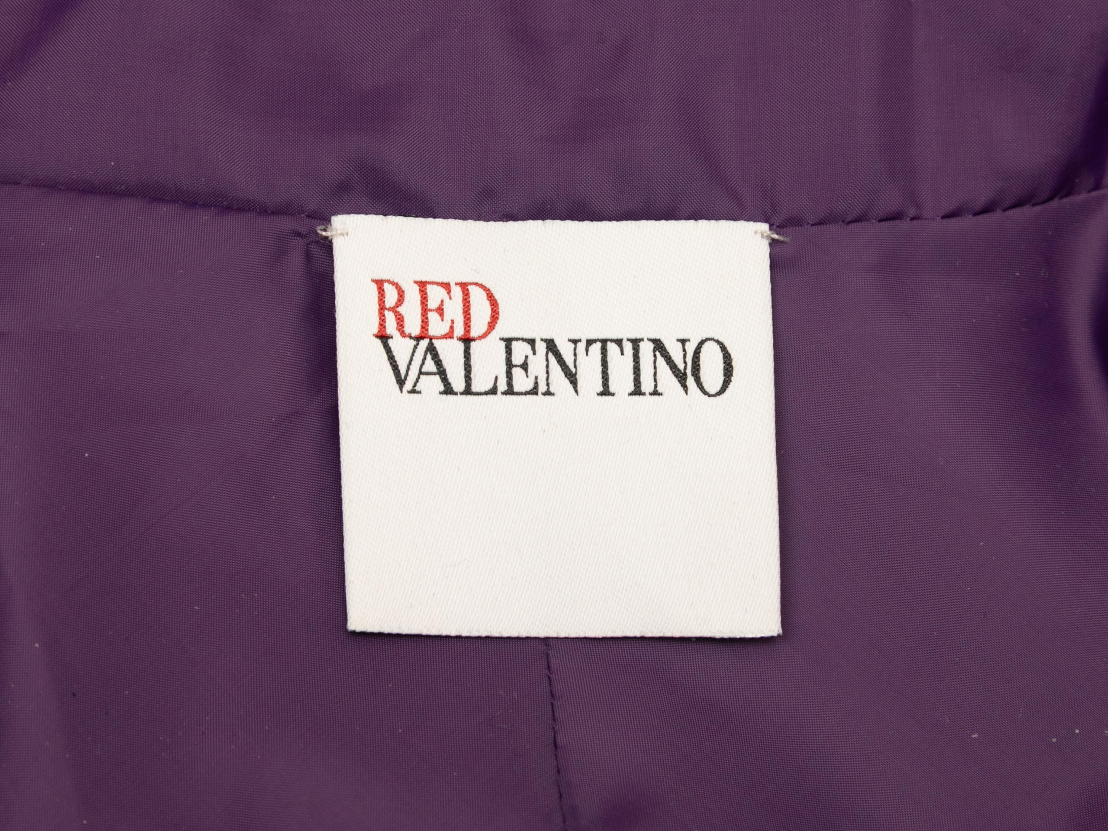 Purple Red Valentino Longline Windbreaker Jacket Size IT 40 For Sale 2