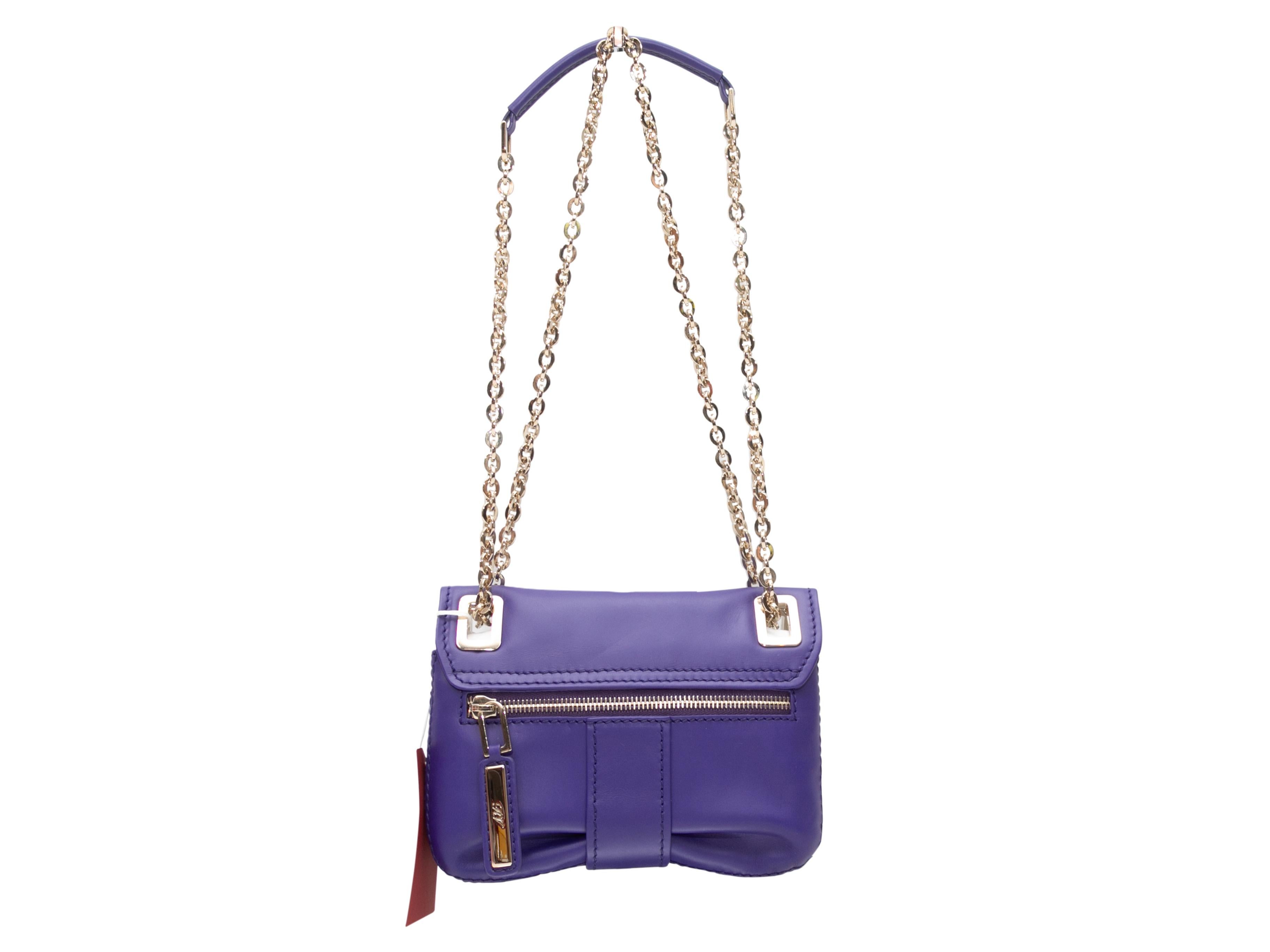 Gray Purple Roger Vivier Metro Micro Crossbody Bag For Sale