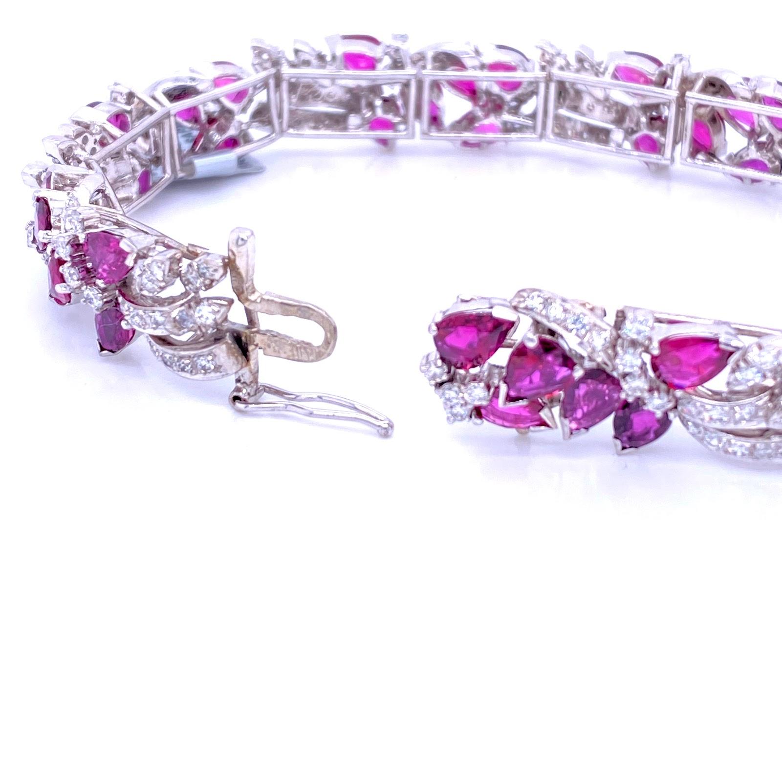 Purple Sapphire and Diamond Bracelet at 1stDibs | purple sapphire ...