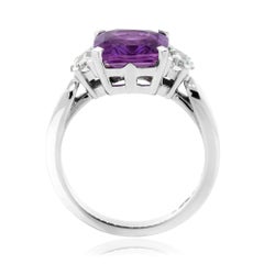 Anello con zaffiro viola e diamante - Un design di Gerard McCabe Aeon
