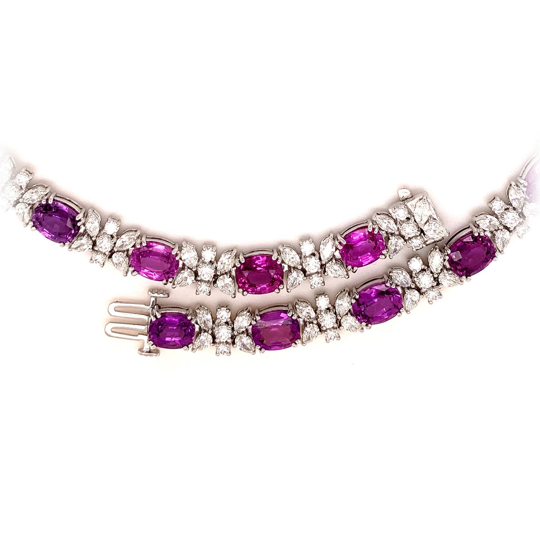 purple diamond necklace