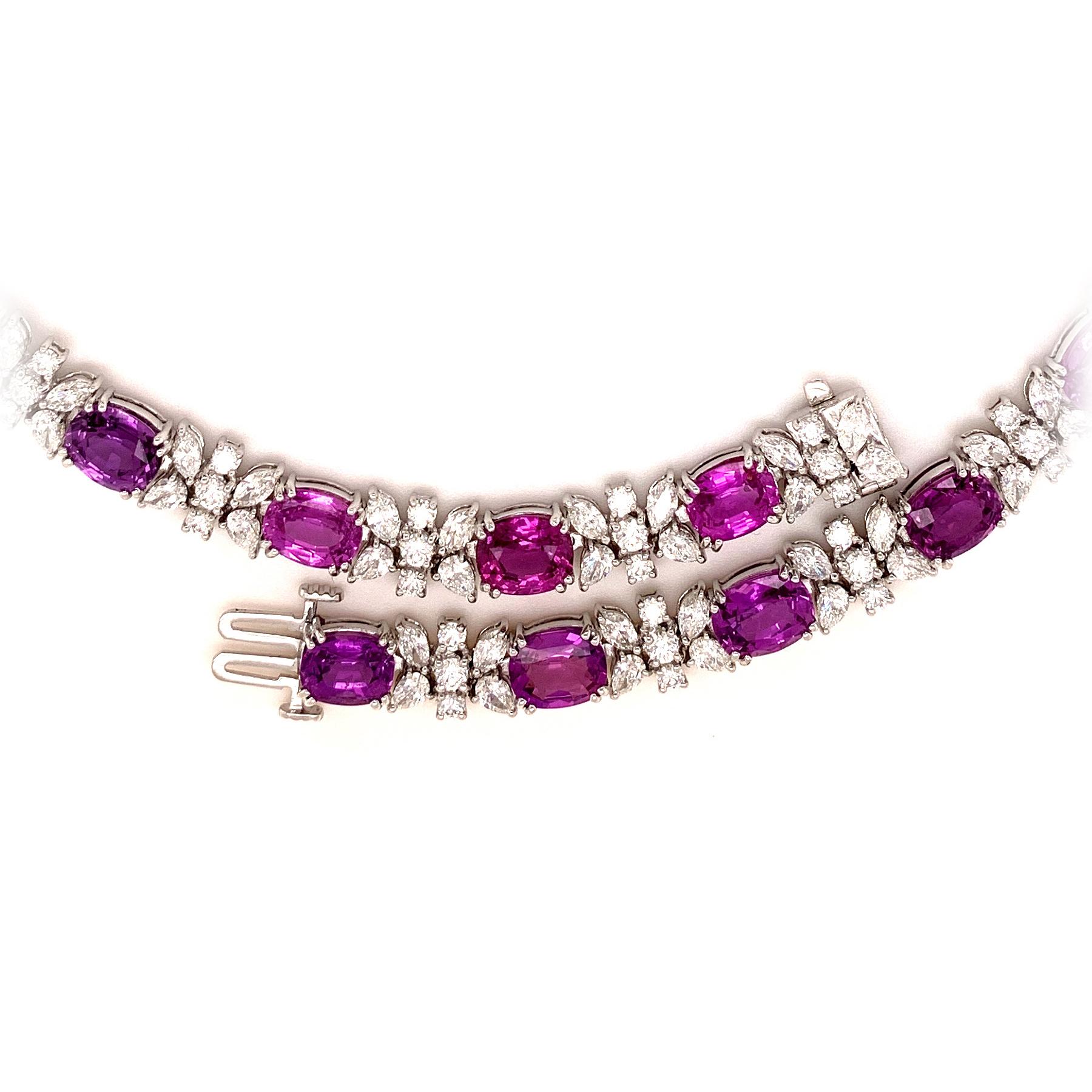 purple sapphire necklace