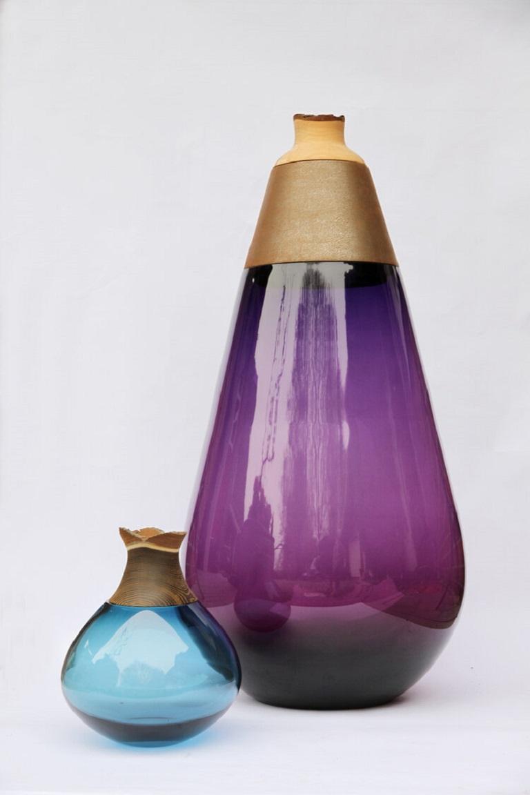 Allemand Vase empilable Purple Scarabee, Pia Wüstenberg en vente