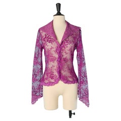 Purple see-through lace corsage LOLITA LEMPICKA