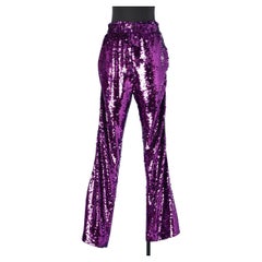 Purple sequin jogging pant with side ribbon  Faith Connexion 