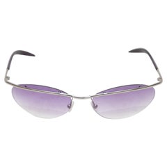 Lila & Silberfarbene Oliver Peoples Randlose Sonnenbrille