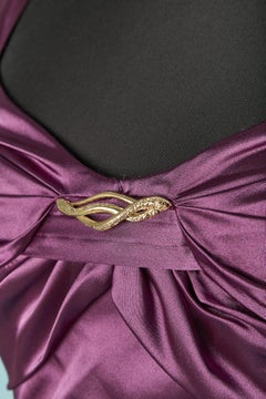 Purple sleeveless cocktail dress Roberto Cavalli ( New with tag)