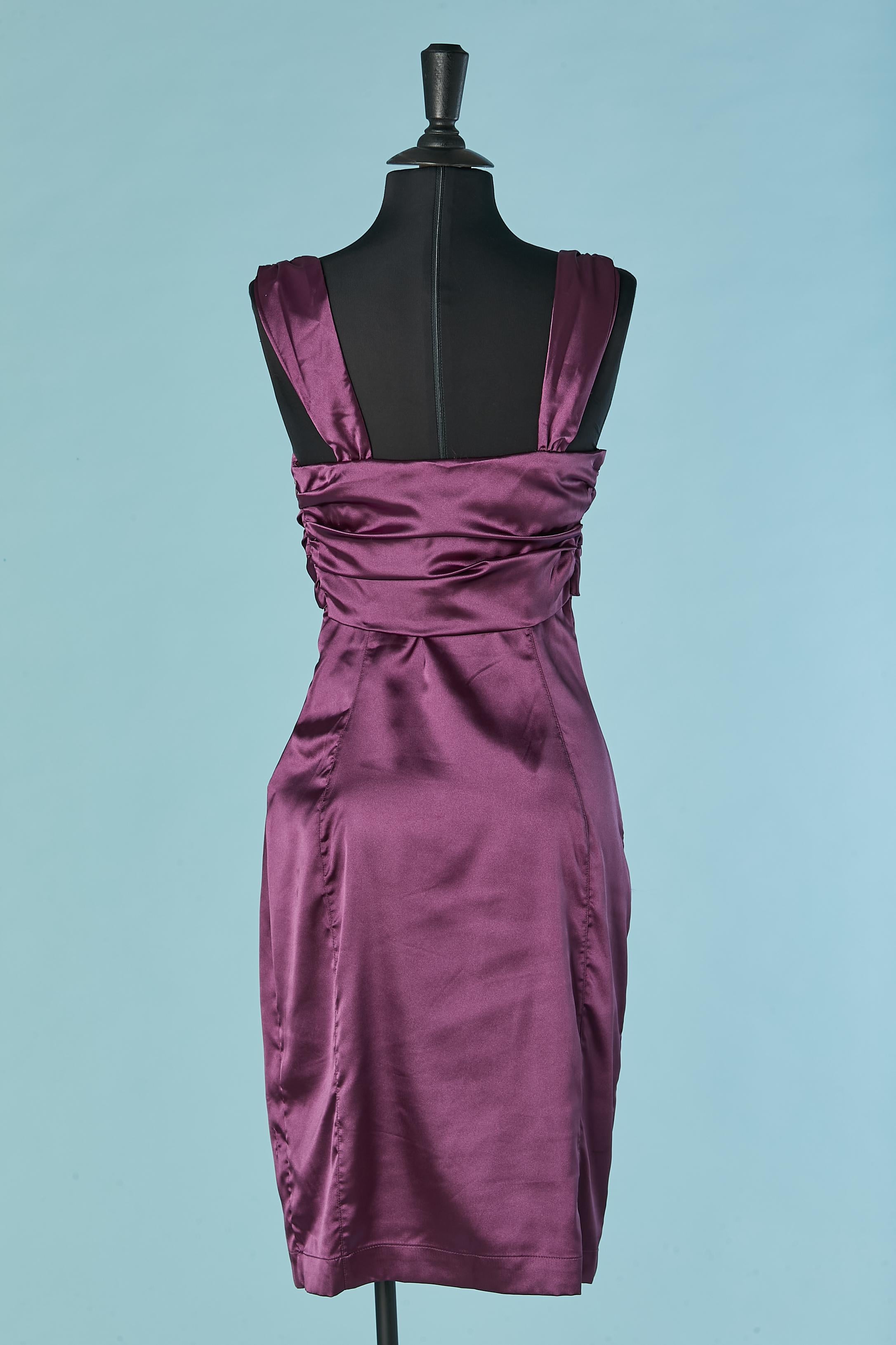 Women's Purple sleeveless cocktail dress Roberto Cavalli ( New with tag) For Sale