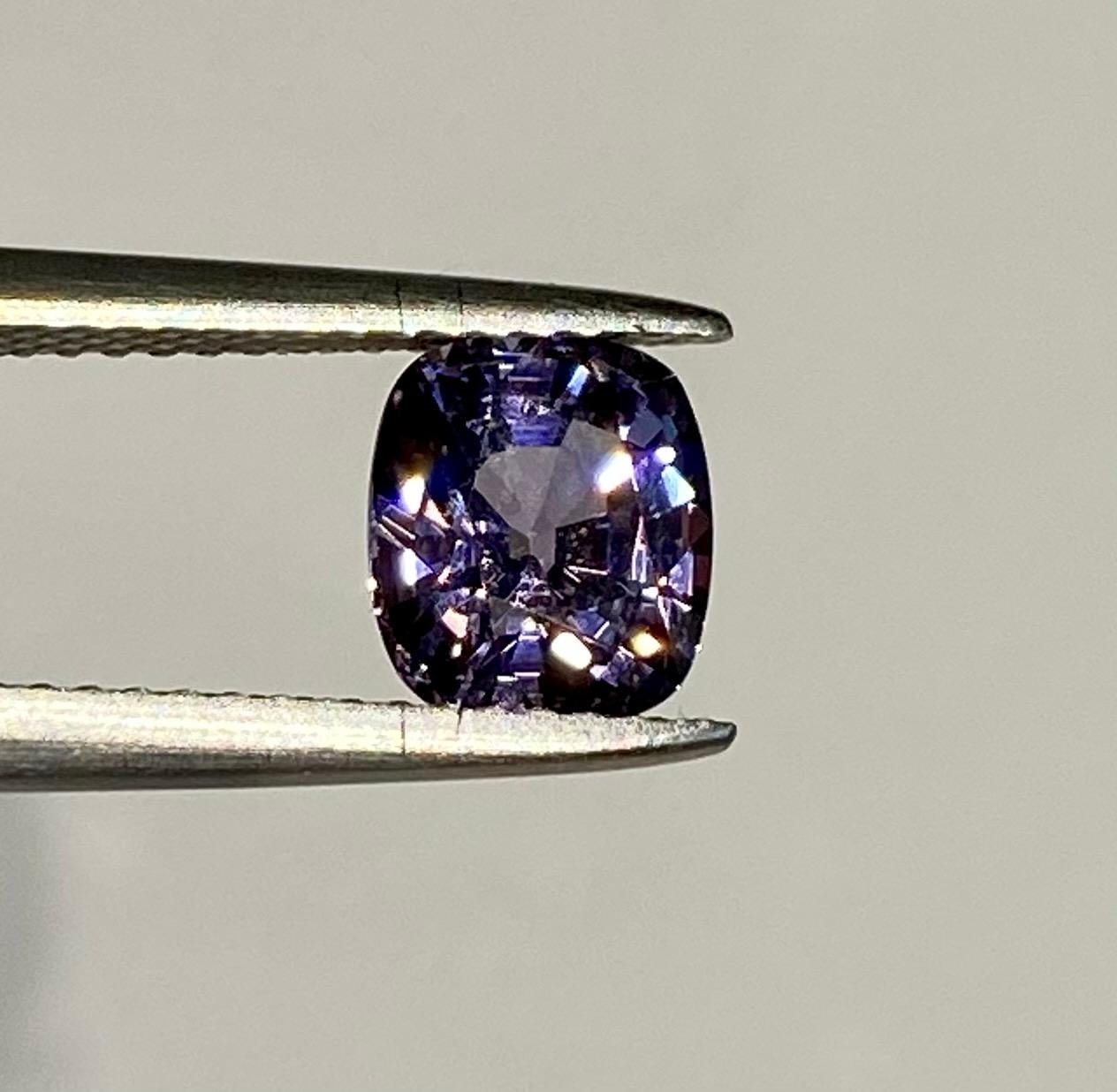 A Burmese Purple Spinel of 1.73 Carats is a lovely Cushion Cut. This is a completely natural Spinel having undergone no artificial treatments or enhancements.

Originally from San Diego, California, Kary Adam lived in the “Gem Capital of the World”