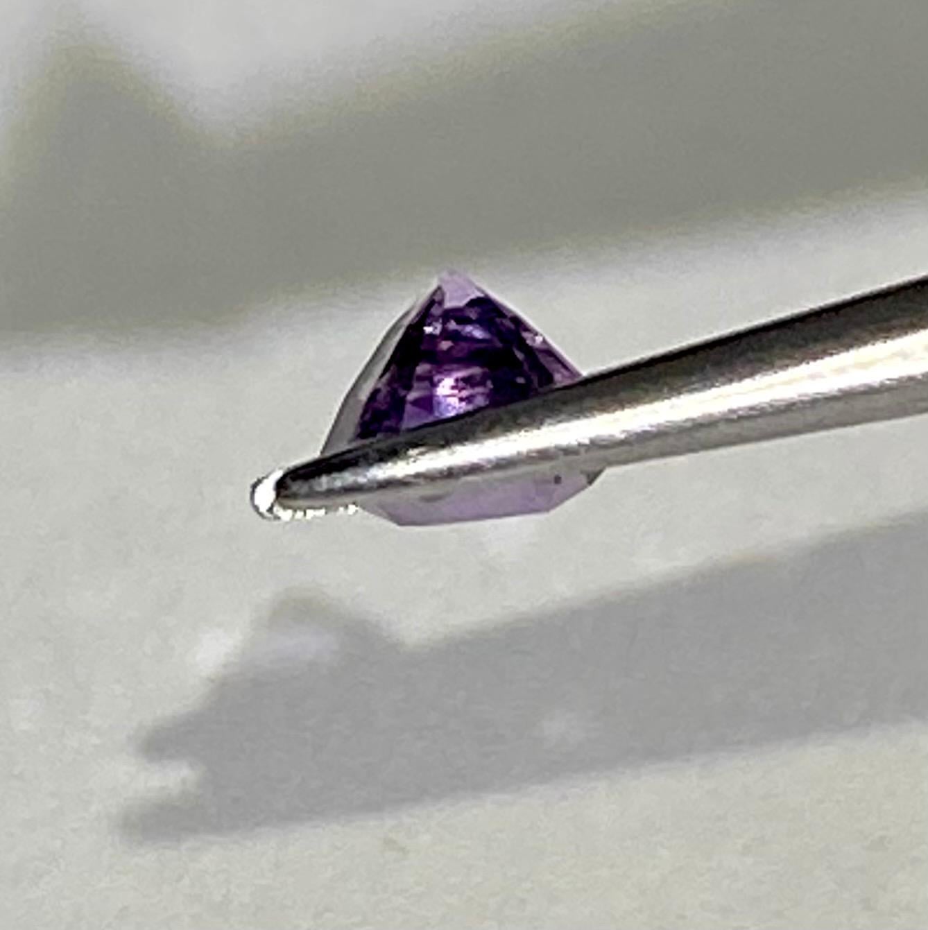 Cushion Cut Purple Spinel For Sale
