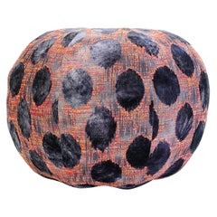 Pouf ottomano maculato viola