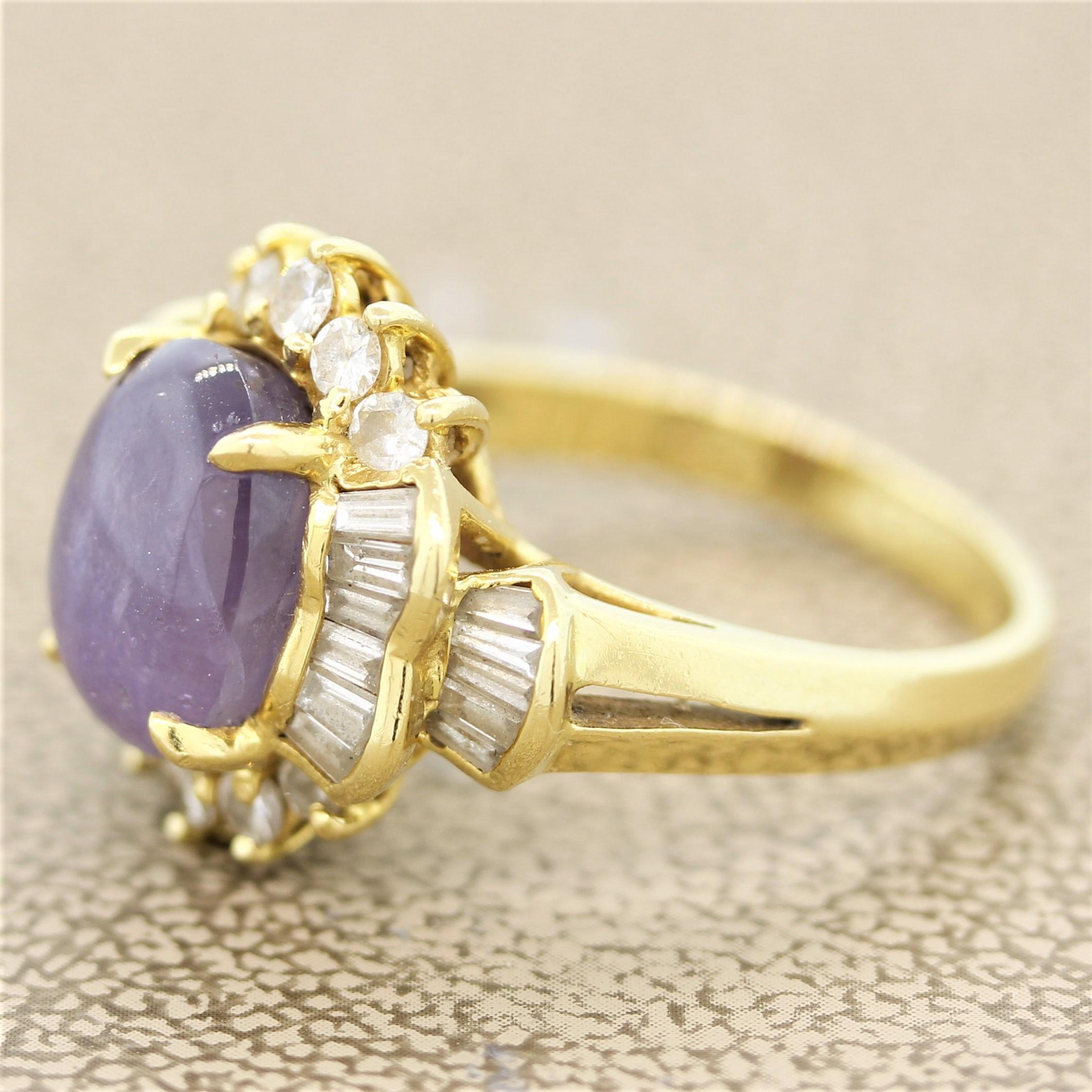 purple lindy star ring