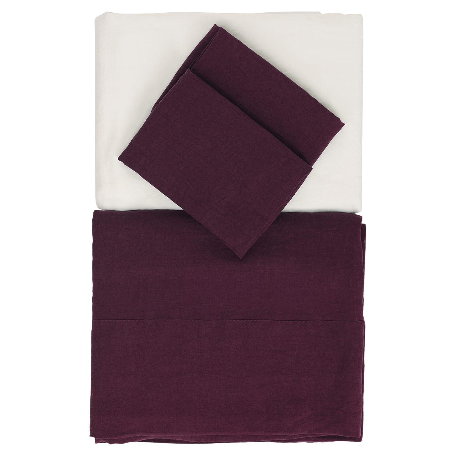 Purple Summer Bed Linen Set For Sale