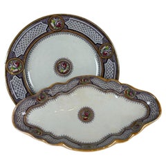 Antique Purple Terre de Fer Dinnerware Set