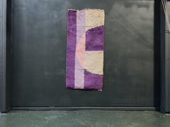 Purple Textured Small Rug