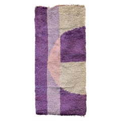 Purple Textured Small Rug