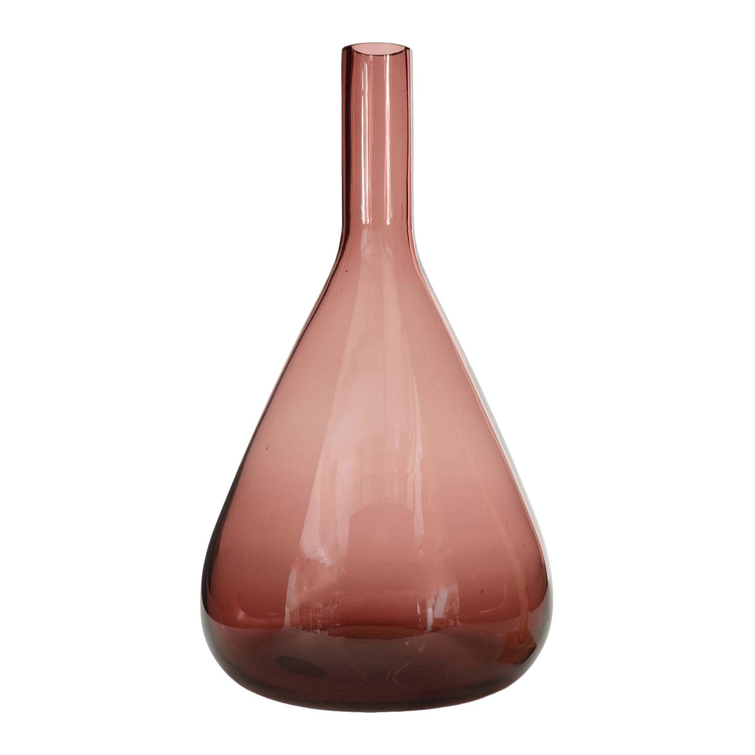 Purple Tinted Glass Bud Vase