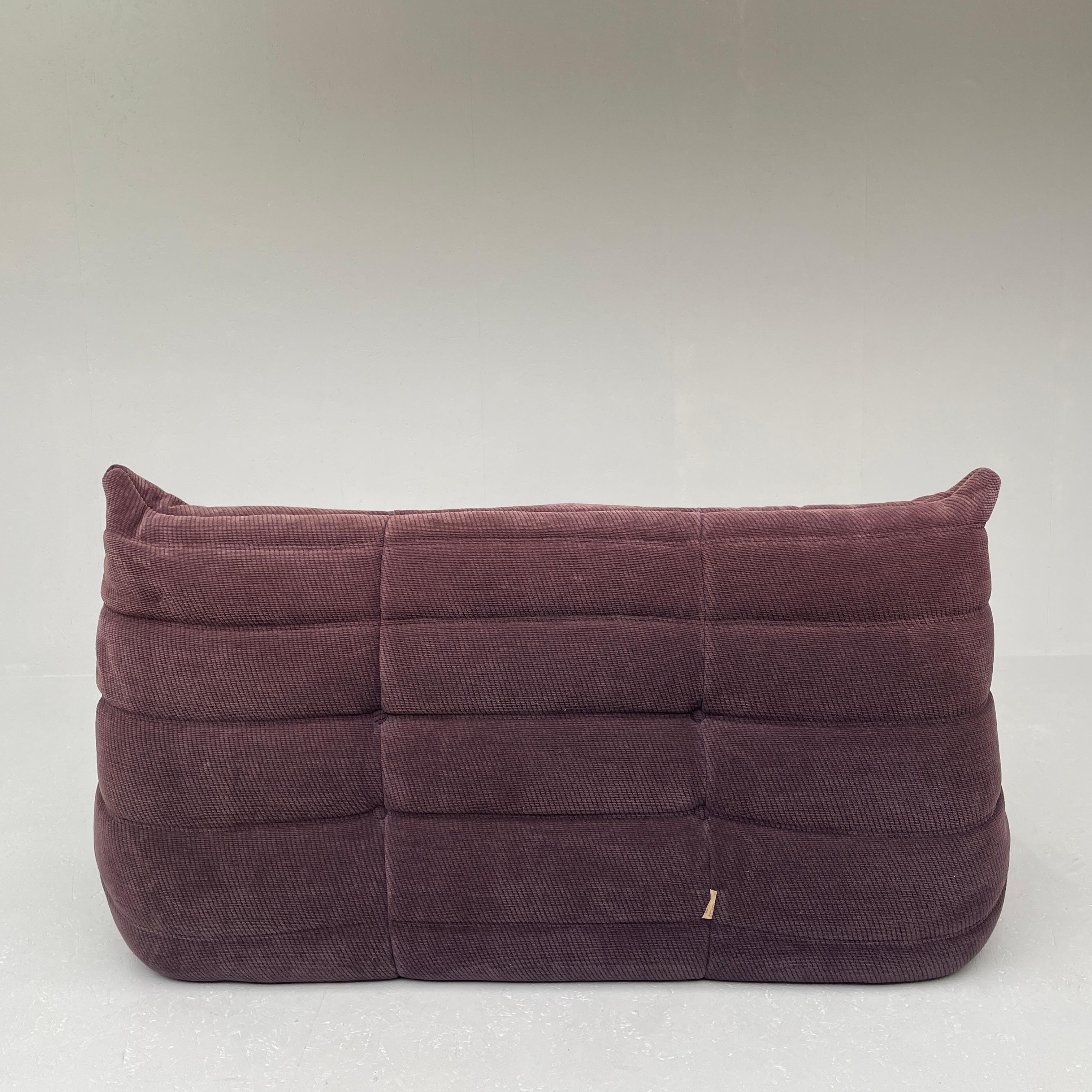 Purple Togo by Michel Ducaroy for Ligne Roset in original fabric 2seater 2