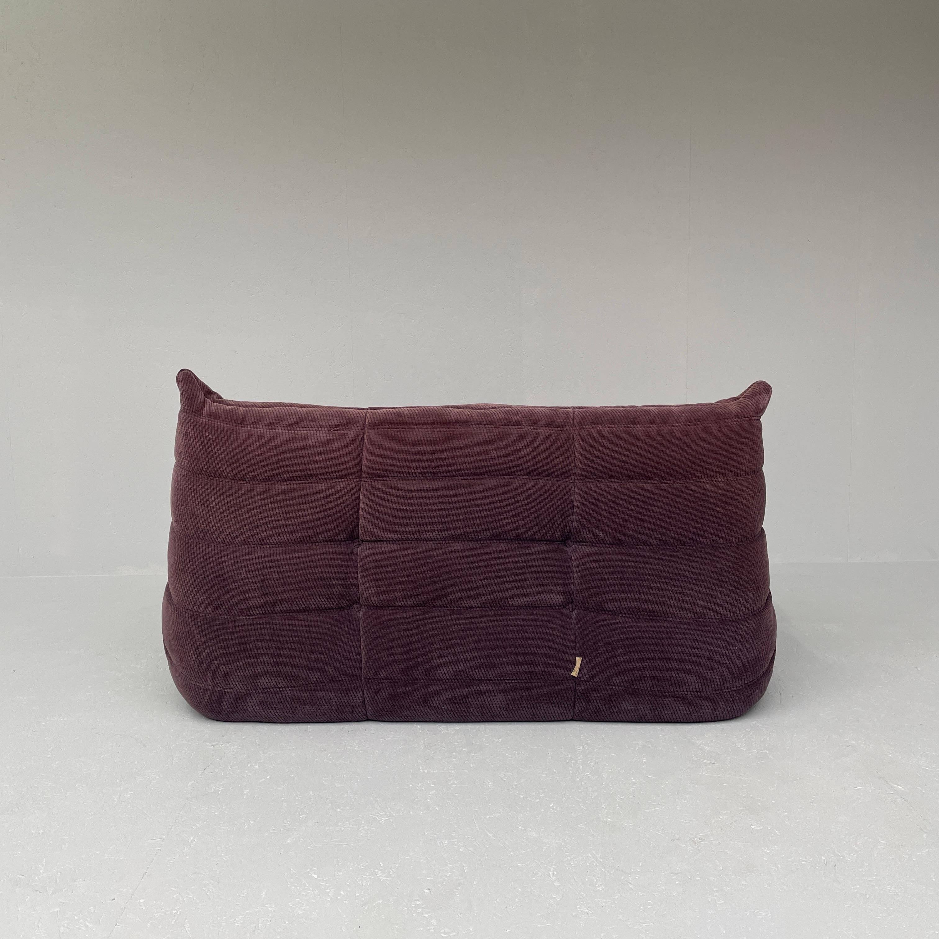 Purple Togo by Michel Ducaroy for Ligne Roset in original fabric 2seater 6