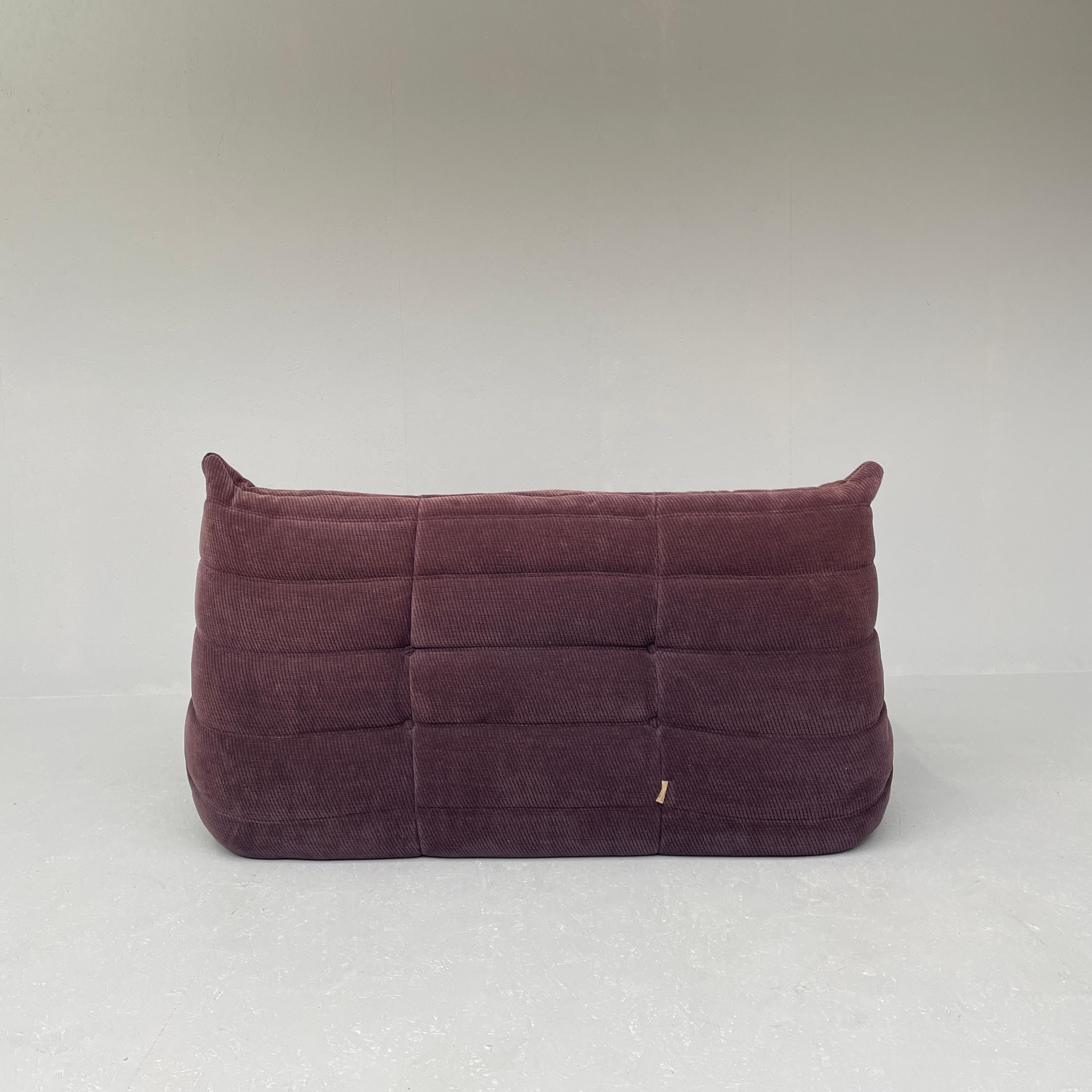 Late 20th Century Purple Togo by Michel Ducaroy for Ligne Roset in original fabric 2seater