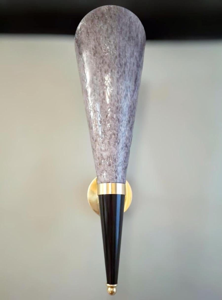 Lámpara Torchere violeta claro Italiano en venta