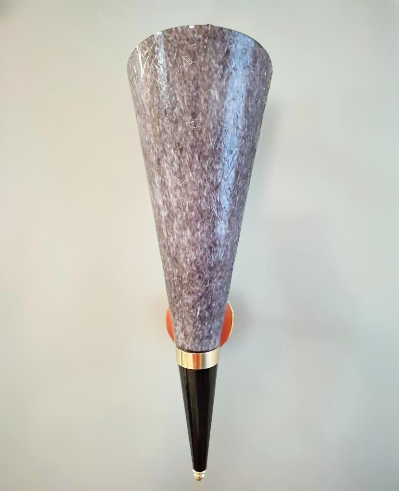Applique torchère violet foncé en vente 1