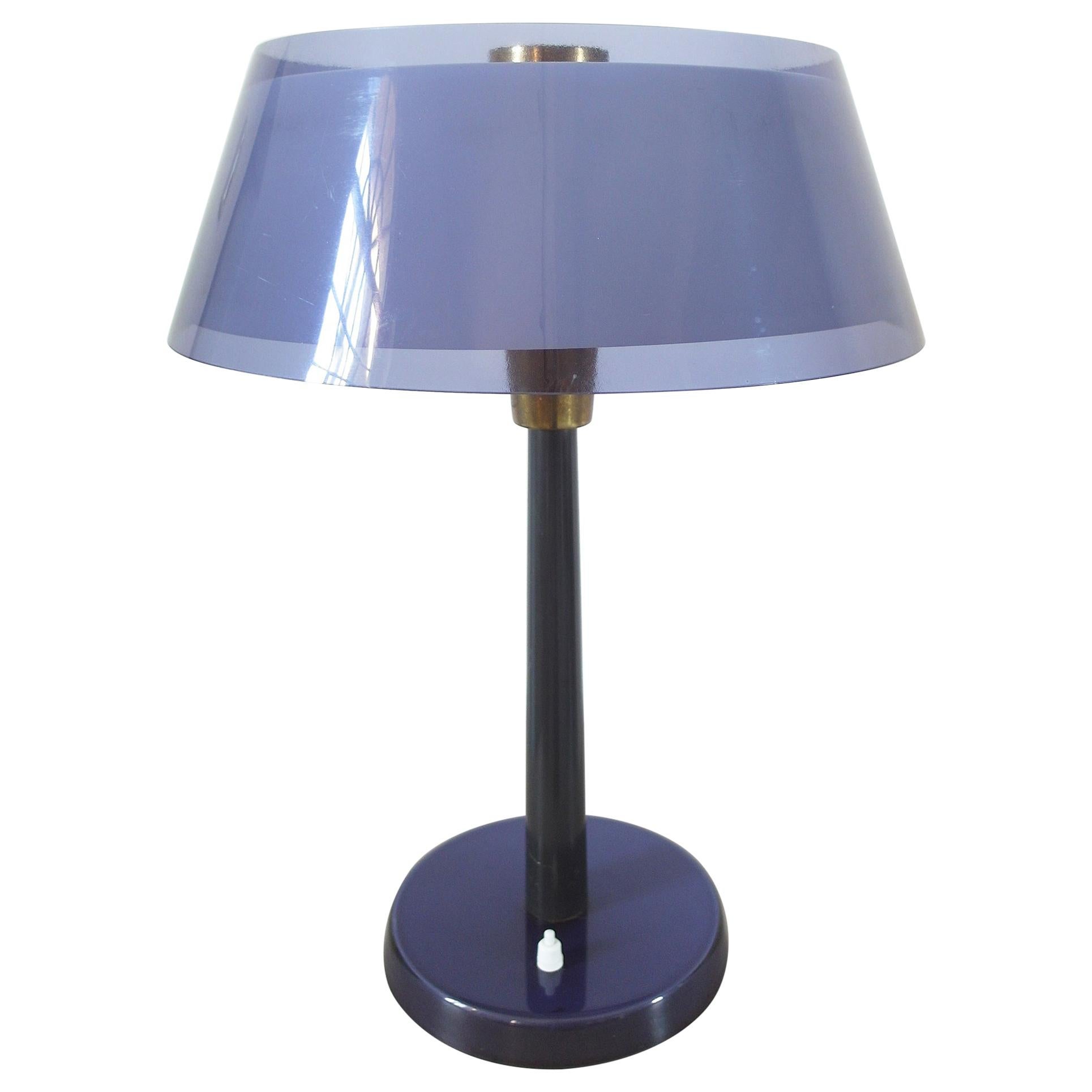 Purple Tuomas Table Light in by Yki Nummi for Stockmann-Orno, Finland, 1950s For Sale