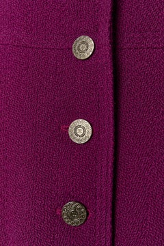 Purple Tweed single breasted jacket CHANEL Boutique