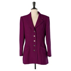 Purple Tweed single breasted jacket CHANEL Boutique