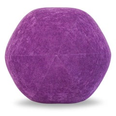 Purple Velvet Ball Pillow