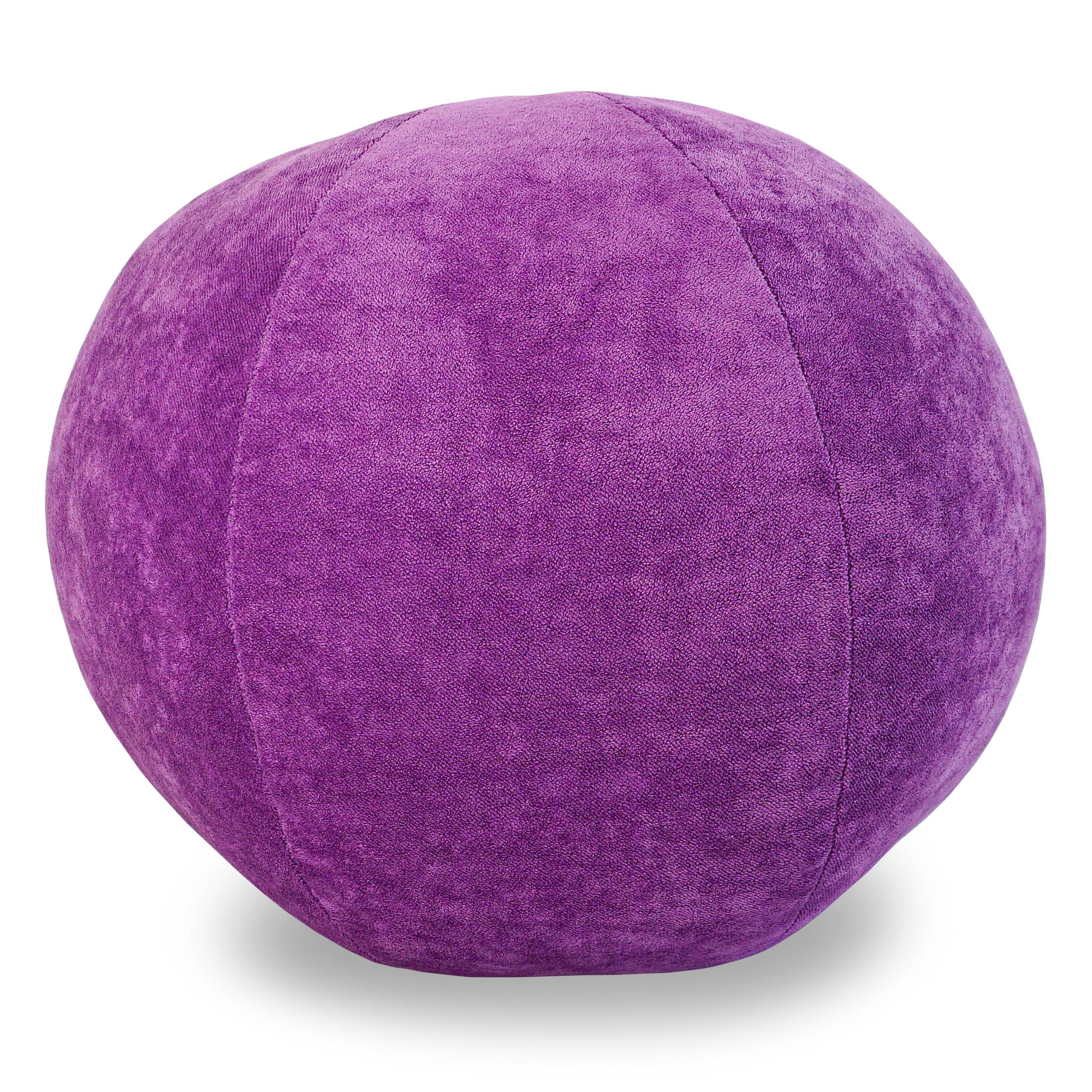 Moderne Coussin boule en velours violet en vente