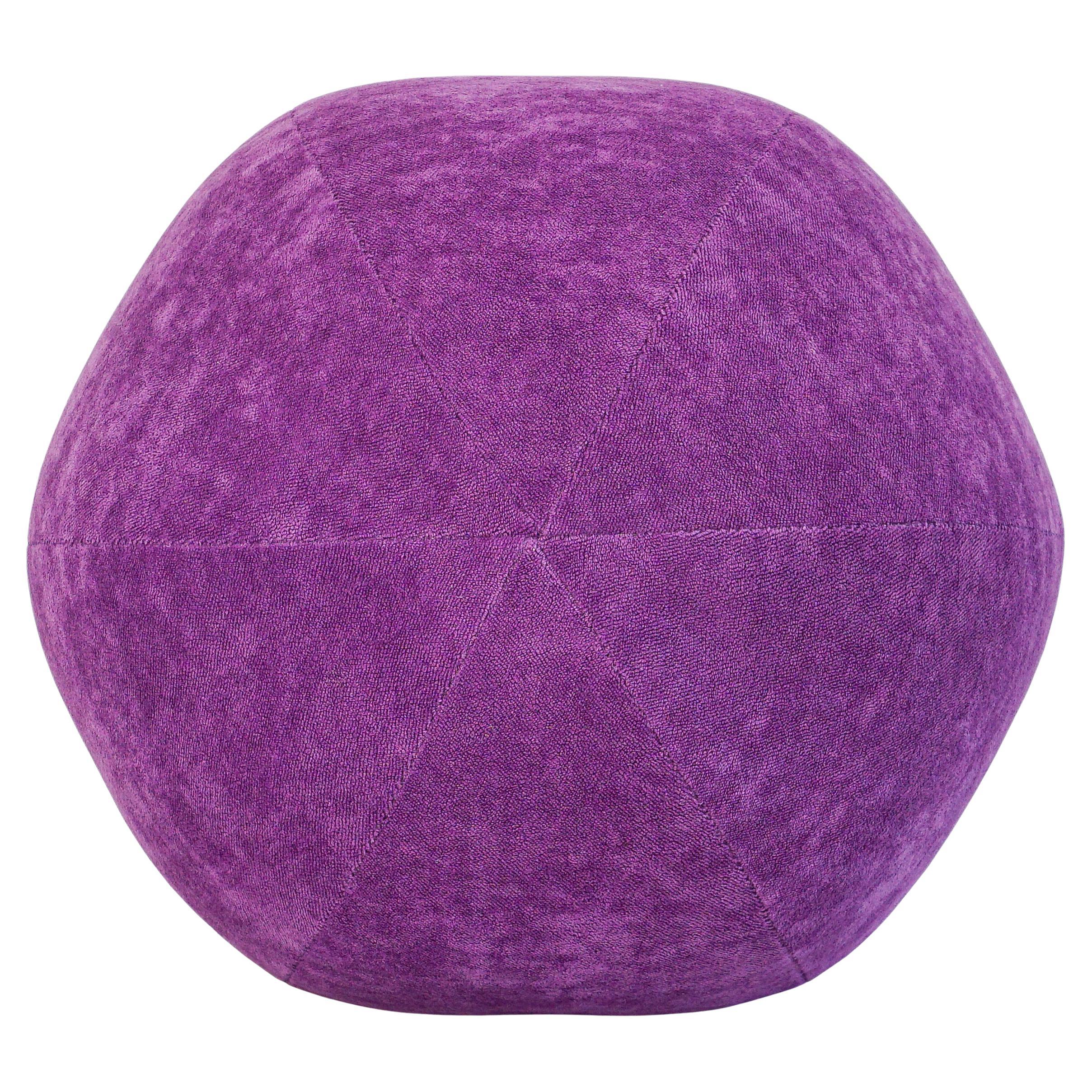 Purple Velvet Ball Pillow For Sale