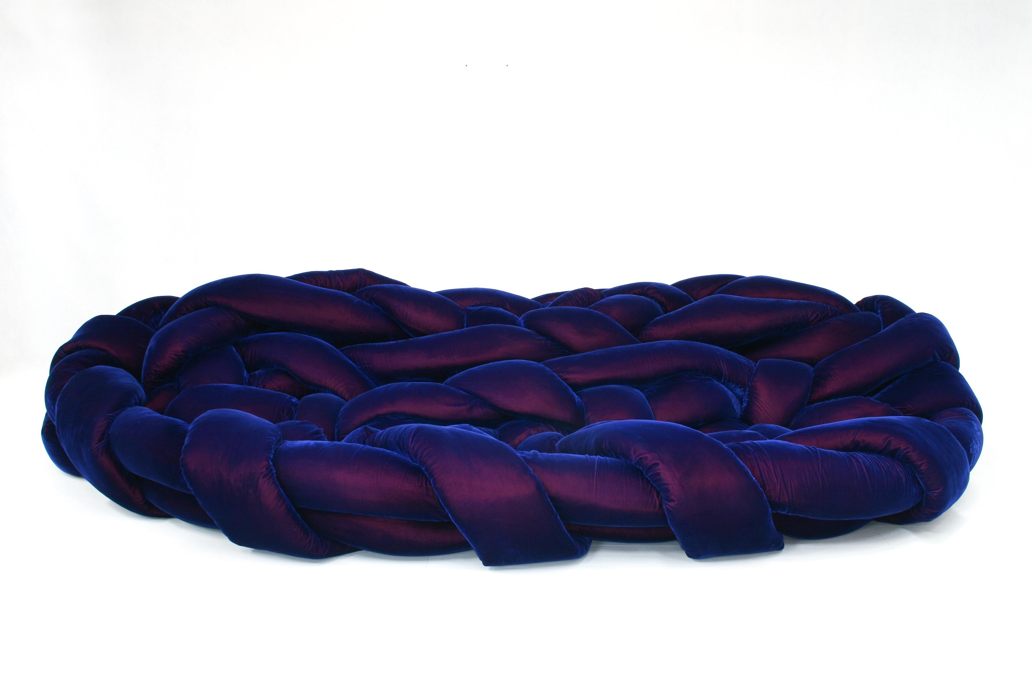 Purple Velvet Boa Sofa by Fernando & Humberto Campana for Edra 1