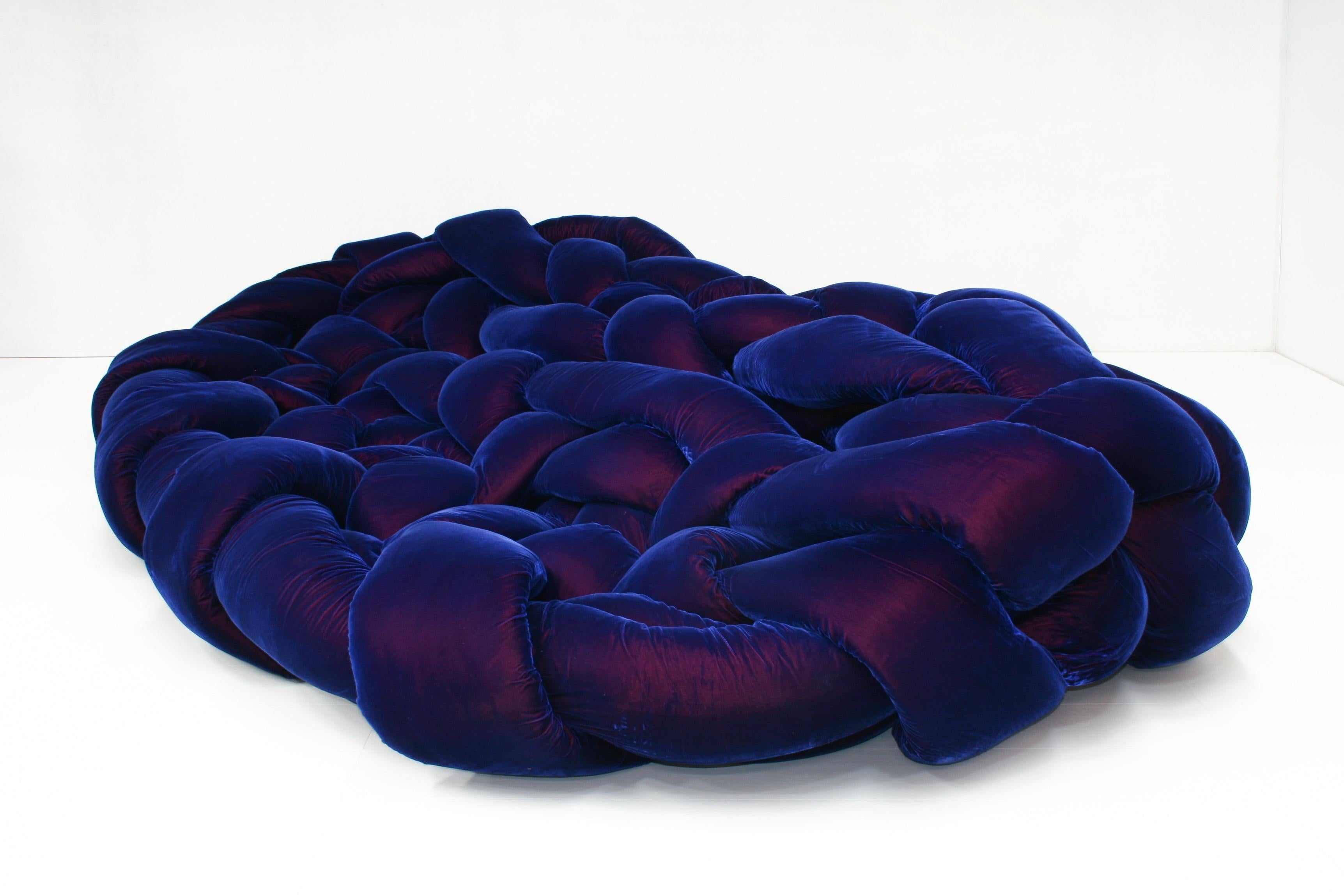 Purple Velvet Boa Sofa by Fernando & Humberto Campana for Edra 2