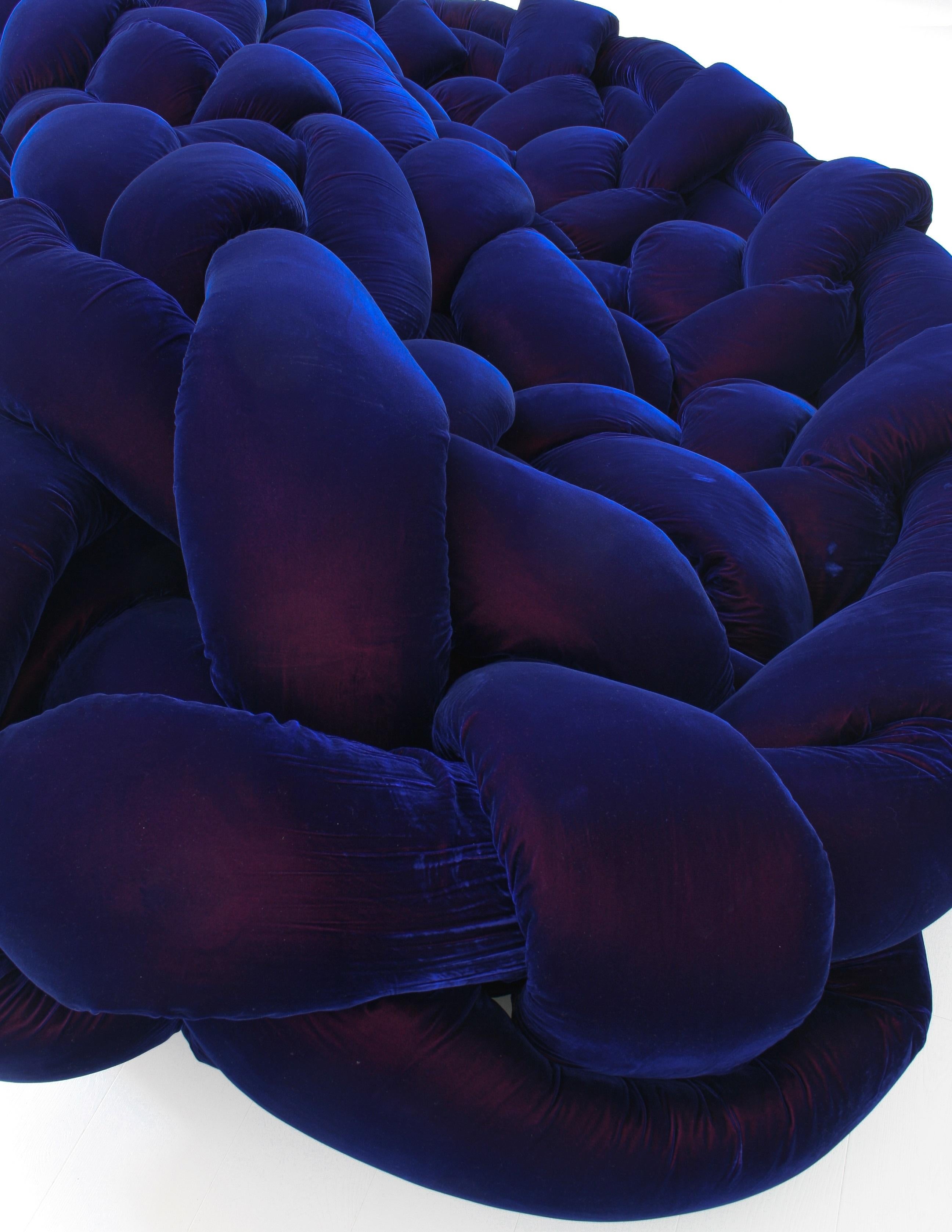 Space Age Purple Velvet Boa Sofa by Fernando & Humberto Campana for Edra
